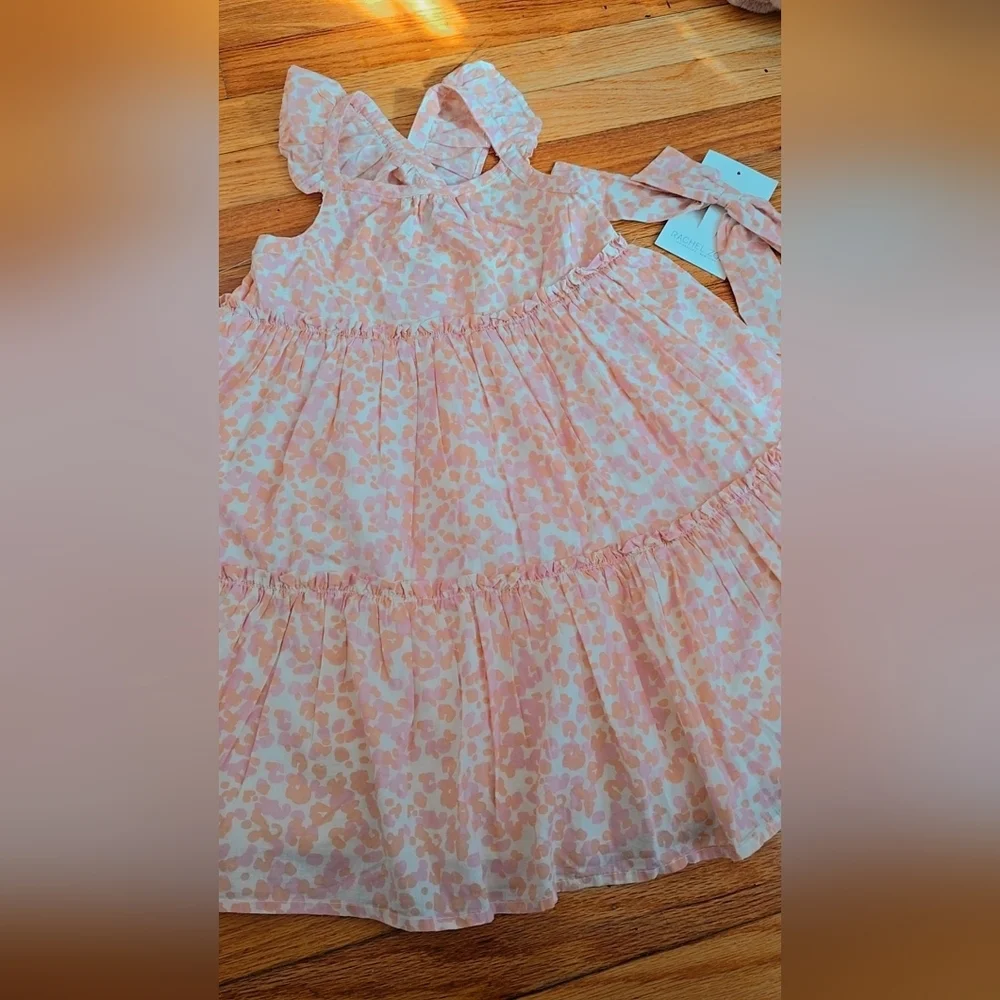 Rachel Zoe Pink and Cream Dress